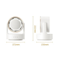 GLOWAIRIS – LED Mirror Desktop Fan for Fresh, Illuminated Spaces