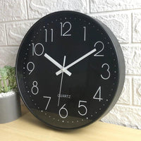 MUTELOCK – Silent Wall Clock – 12-inch non-ticking modern timepiece designed for quiet, minimalist home and office interiors
