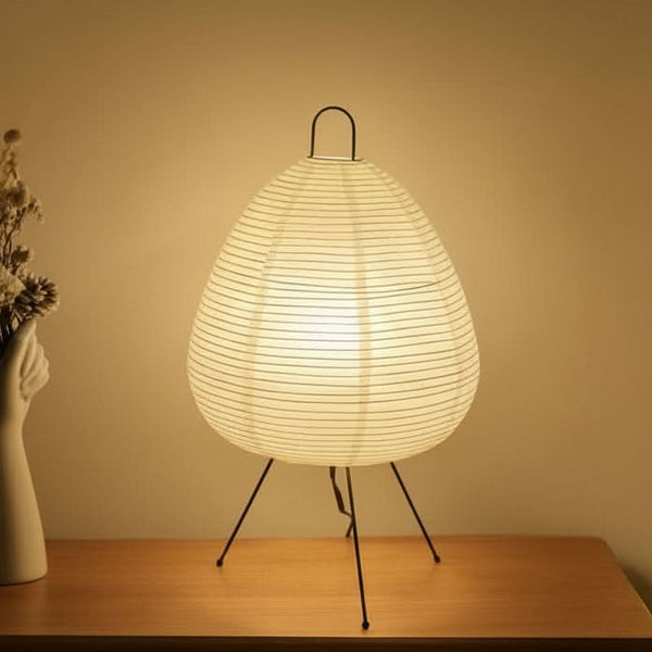 SERENLAMP – Japanische Reispapier-Tischlampe für sanfte Ambientebeleuchtung