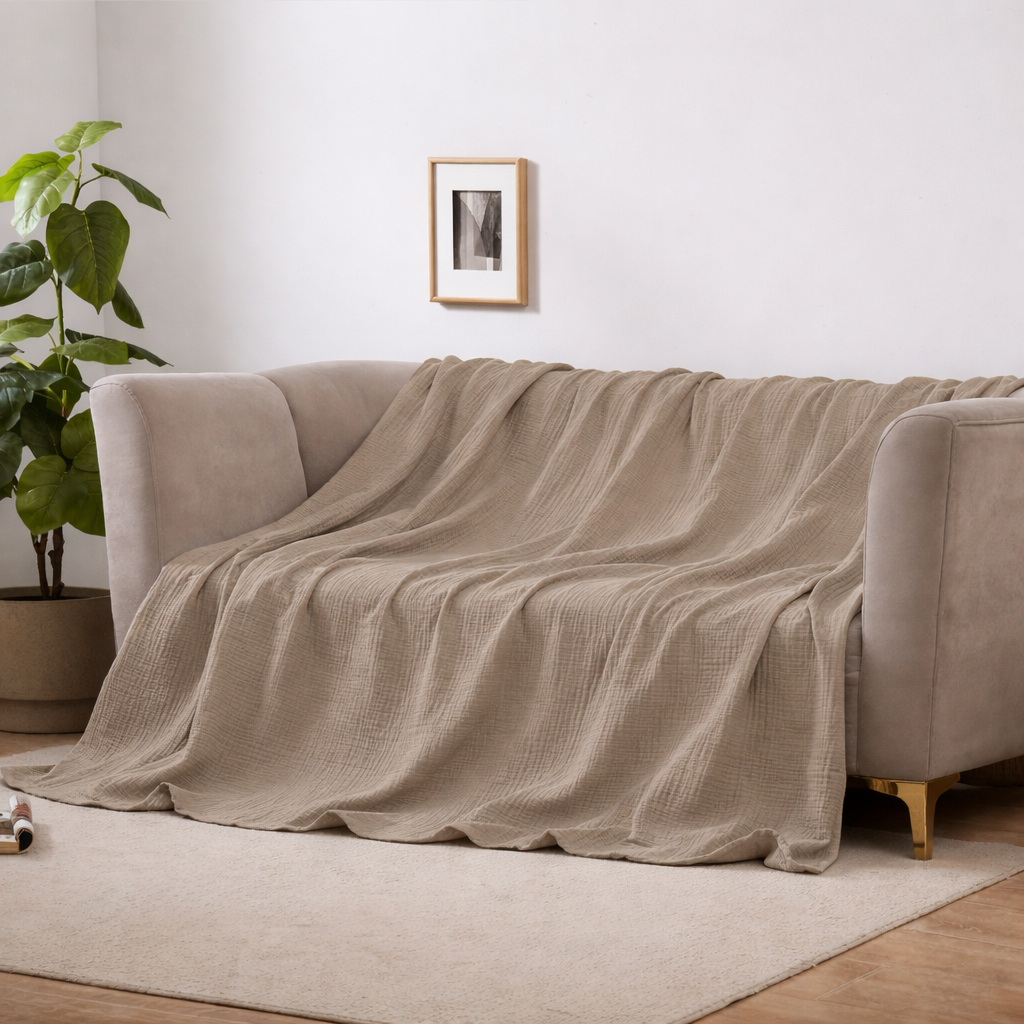 DREAMFLOW – Airy Everyday Blanket for Cozy Home Relaxation