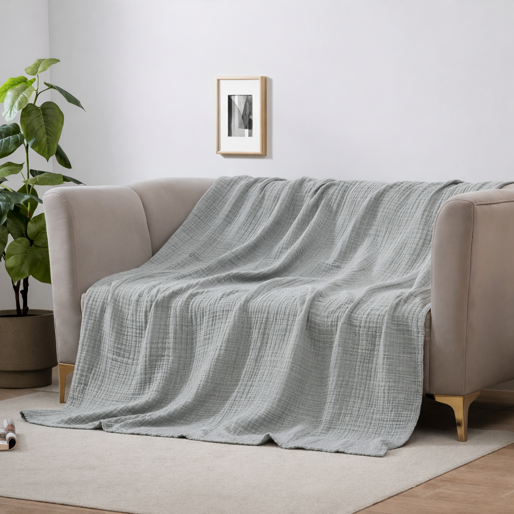 DREAMFLOW – Airy Everyday Blanket for Cozy Home Relaxation
