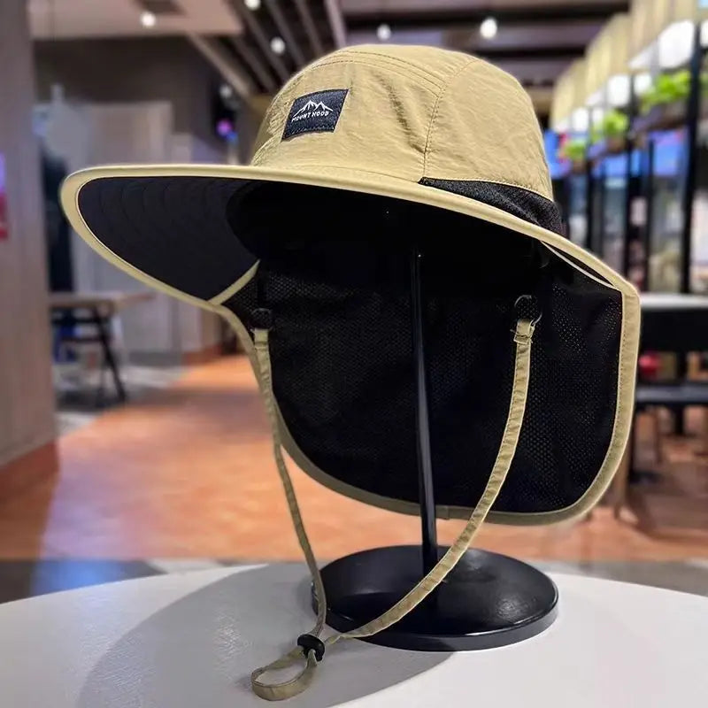 Unisex Wide Brim Waterproof Sun Hat - Quick-Drying Outdoor Essential 2