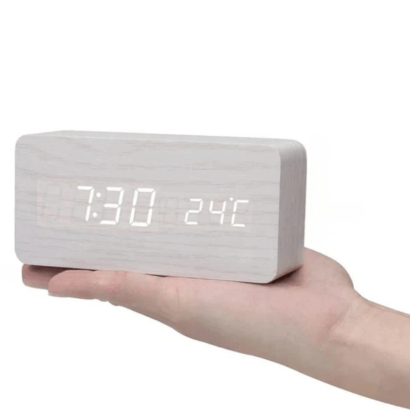 WOODSENSE – Voice Control Wooden Clock Display