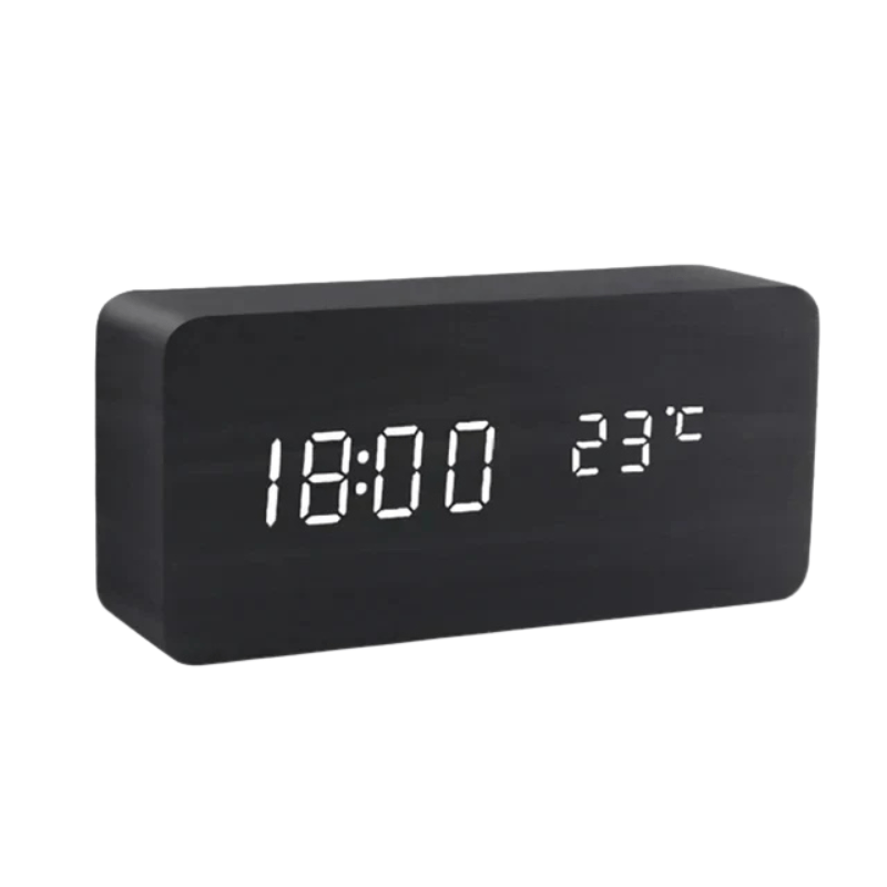 WOODSENSE – Voice Control Wooden Clock Display