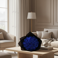 ROMANROSE - Eternal preserved rose in acrylic case for elegant romantic home décor and gifting