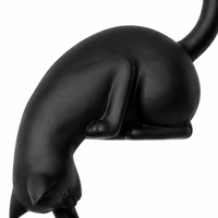WHISKELLE – Shelf-Edge Cat Figurine LED Lantern for Whimsical Decor