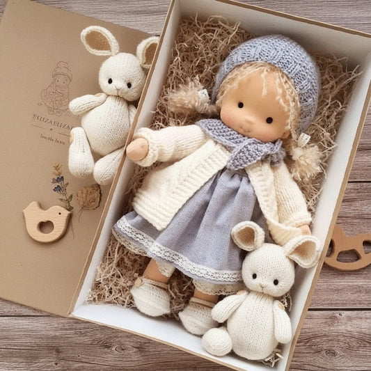 Waldolly - Handmade Cotton Waldorf Doll for Creative Imaginative Play 0
