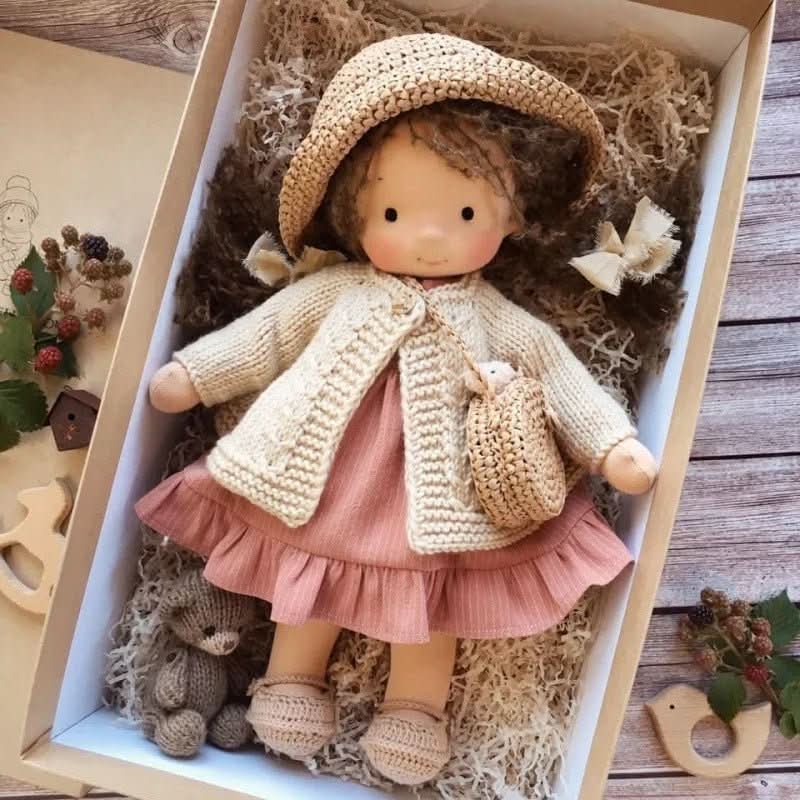 Waldolly - Handmade Cotton Waldorf Doll for Creative Imaginative Play 1