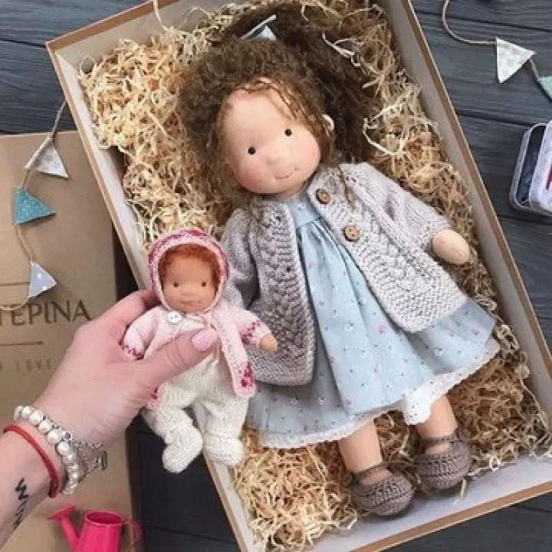 Waldolly - Handmade Cotton Waldorf Doll for Creative Imaginative Play 10