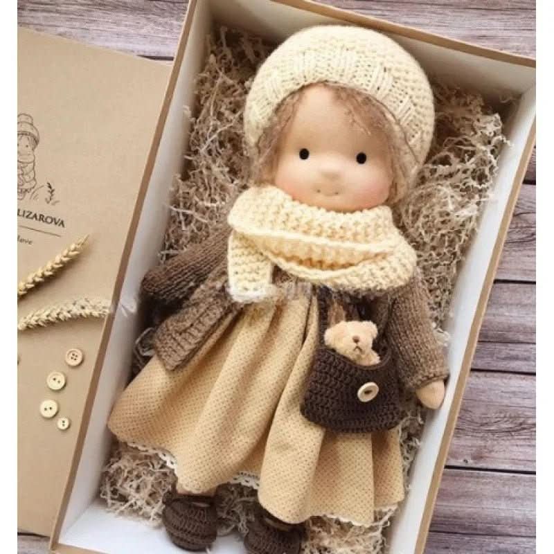 Waldolly - Handmade Cotton Waldorf Doll for Creative Imaginative Play 12