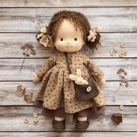 Waldolly - Handmade Cotton Waldorf Doll for Creative Imaginative Play 13