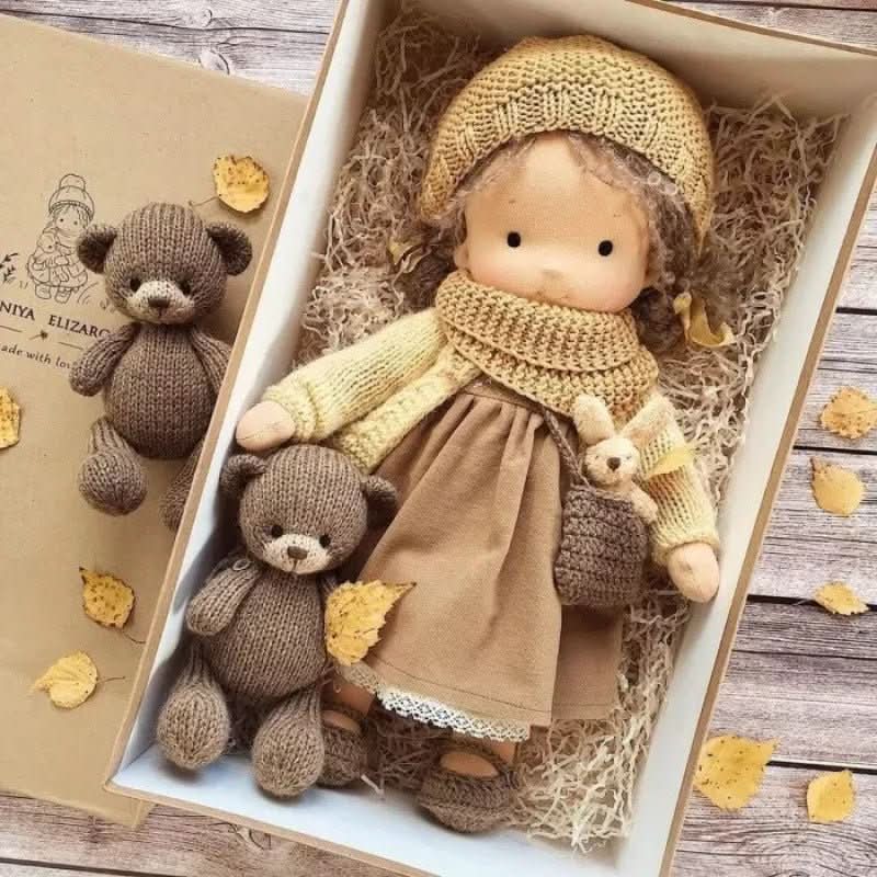 Waldolly - Handmade Cotton Waldorf Doll for Creative Imaginative Play 23