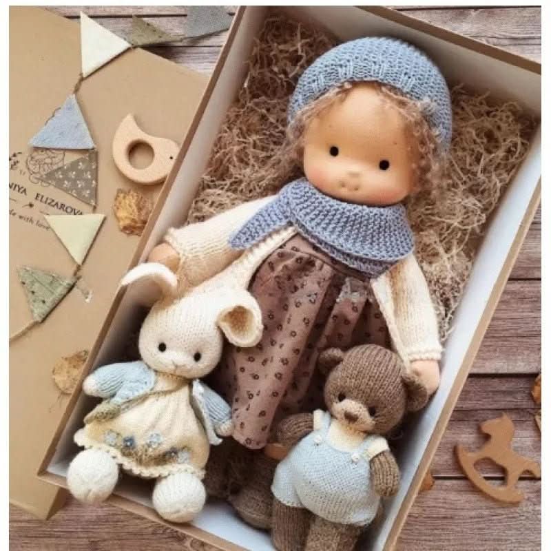 Waldolly - Handmade Cotton Waldorf Doll for Creative Imaginative Play 26