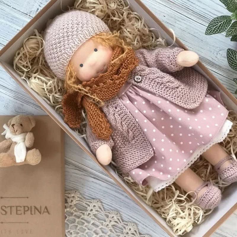 Waldolly - Handmade Cotton Waldorf Doll for Creative Imaginative Play 28