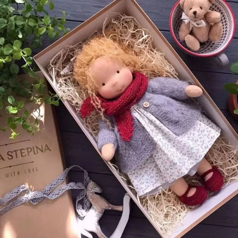Waldolly - Handmade Cotton Waldorf Doll for Creative Imaginative Play 3