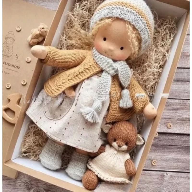 Waldolly - Handmade Cotton Waldorf Doll for Creative Imaginative Play 40
