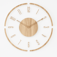 Lunovia - Silent Nordic Wooden Wall Clock