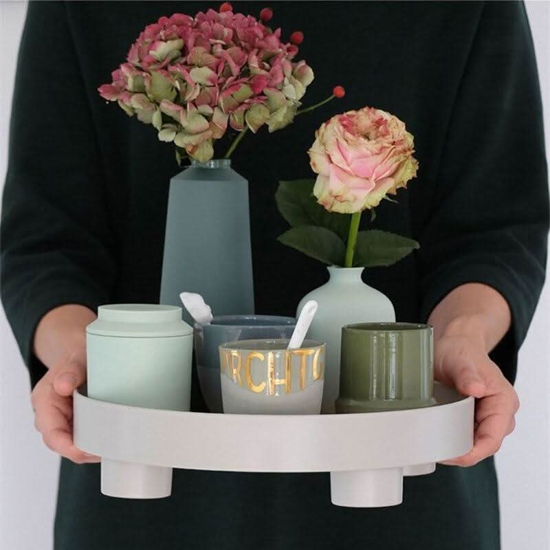 TRAYARIS – Round Serving Tray for Elegant Home Serving