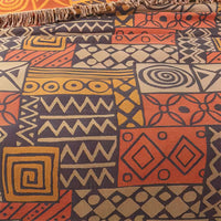 ZARAVENTIA – Wende-Patchworkdecke im Tribal-Stil für eine künstlerische Wohnraumgestaltung