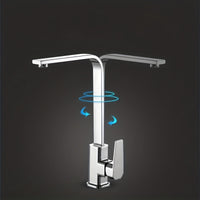 SQUAREFLOW – Rotating Kitchen Faucet with Hot & Cold