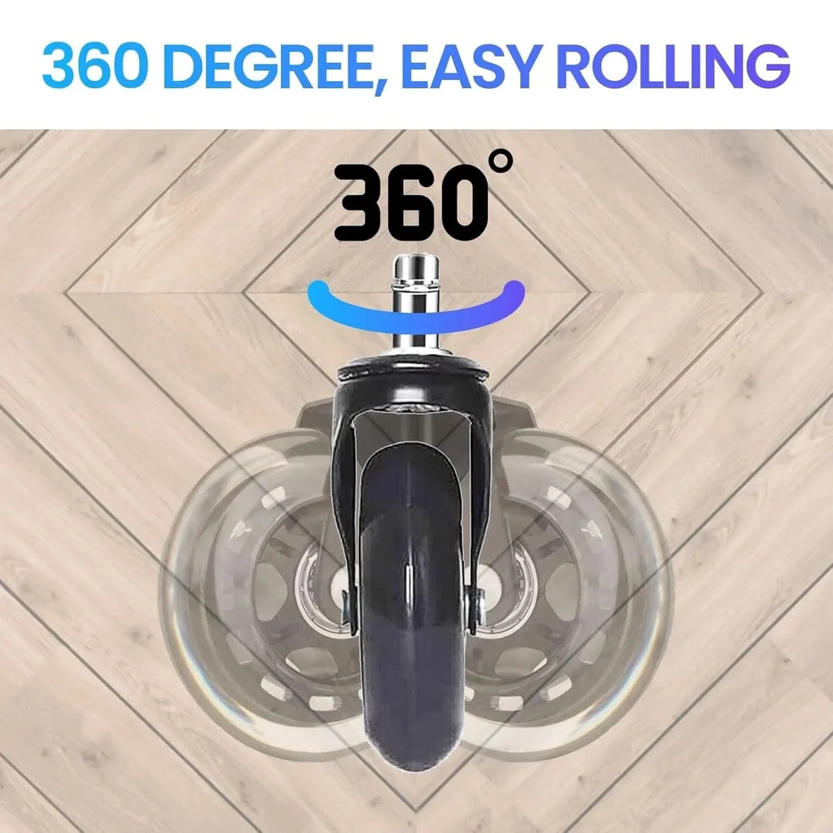 HUSHROLL – Quiet-Glide Casters for Smooth Movement