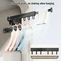 RAILCOVE – Foldable Wall Drying Rack for Compact Laundry Organization