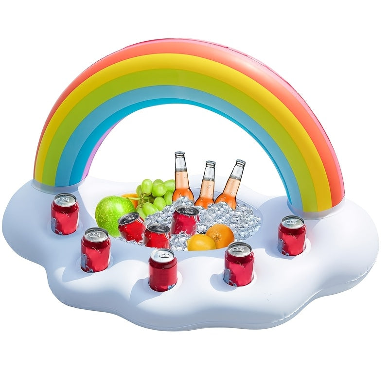 Rainbelle - Inflatable Rainbow Floating Drink Holder