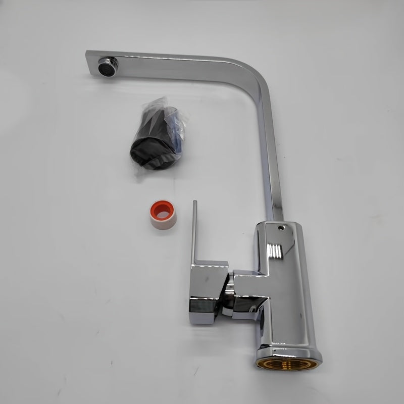 SQUAREFLOW – Rotating Kitchen Faucet with Hot & Cold