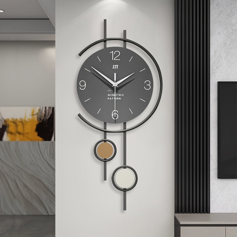 QUIETNORD - Silent Scandinavian wall clock with minimalist iron frame design