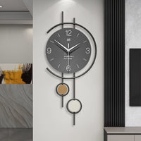 QUIETNORD - Silent Scandinavian wall clock with minimalist iron frame design