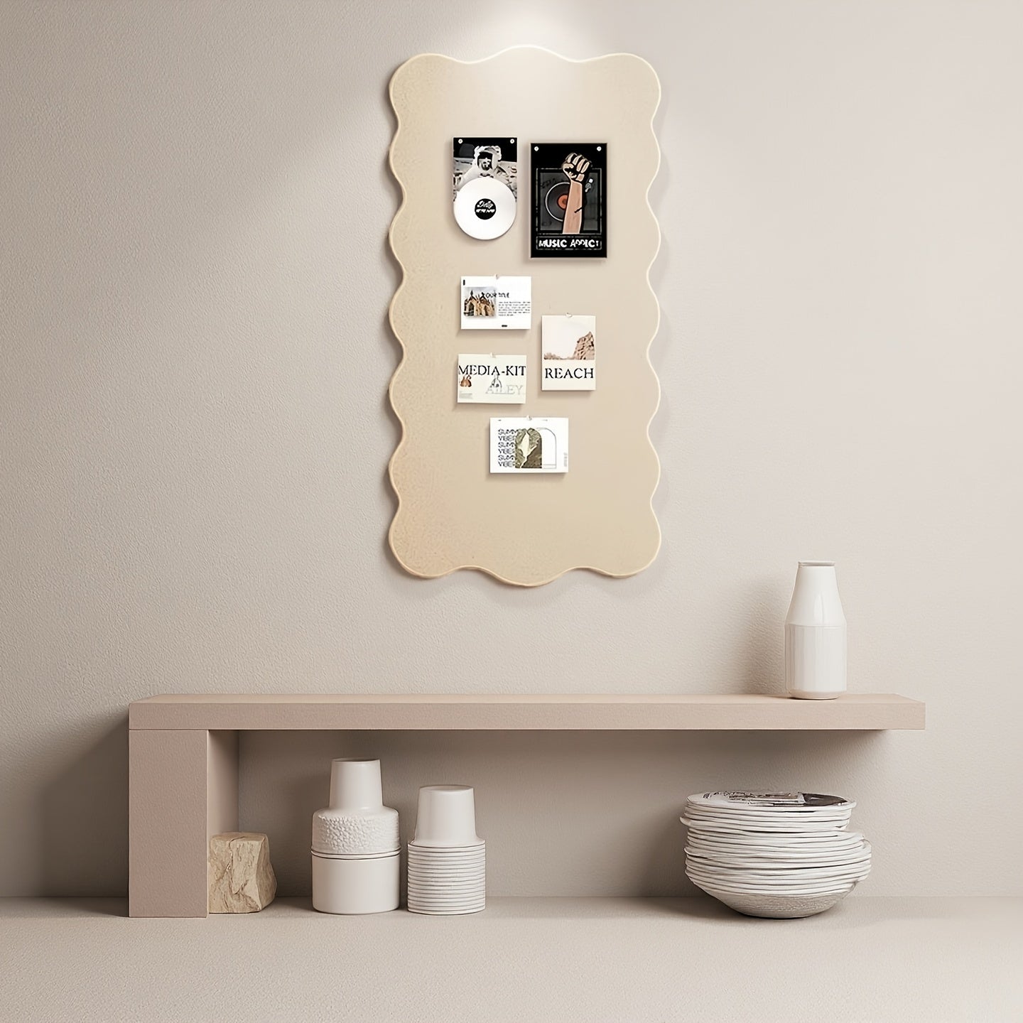 PINVEX – Decorative Felt Bulletin Board with Premium Push Pins
