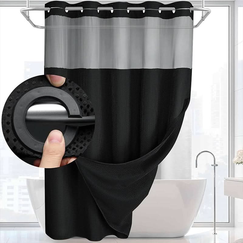 SPAENZA – Waffle Shower Curtain for Spa-Like Calm