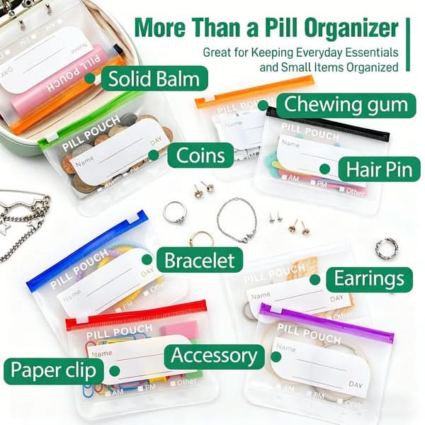 DOSEPACK – Travel Pill Organizer Bag Set for Easy Packing