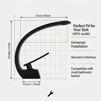 NORDIFLOW - Black Brass Basin Faucet