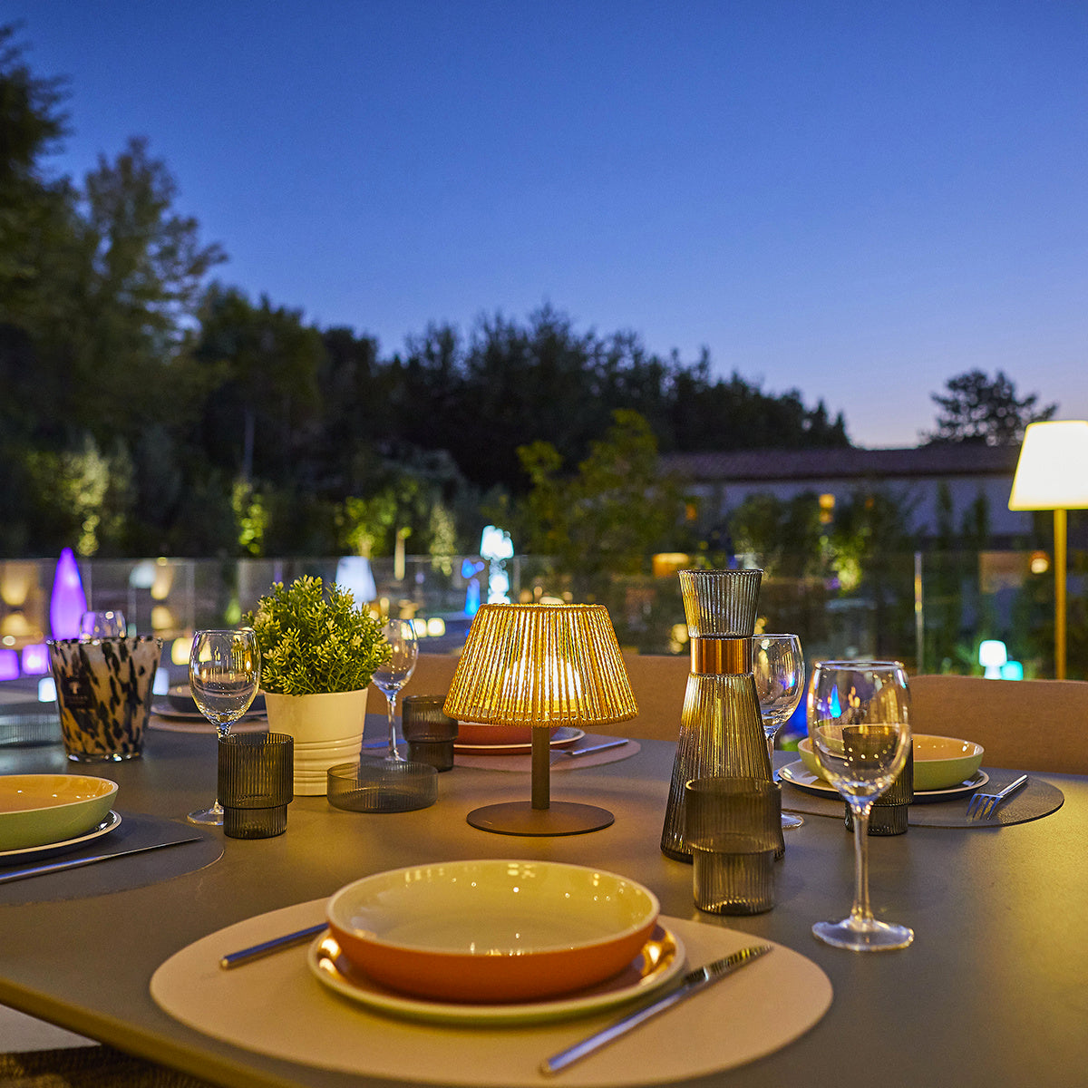 PATIOLIGHT – Indoor Outdoor LED Table Lamp for Warm Relaxing Ambience