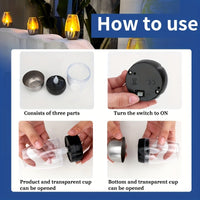 SOLCANDLE – Rechargeable Flickering Lantern for Patio and Restaurant Decor