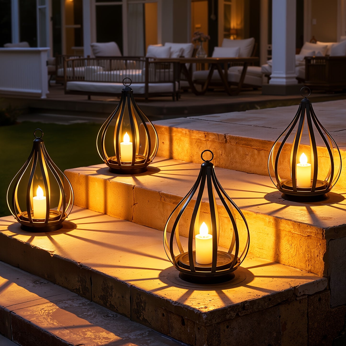 TEARDROPLUX – Hanging Solar Candle Lantern