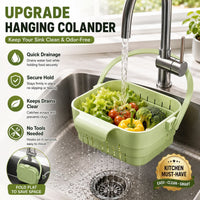 DRAINHOOK – Retractable Hanging Storage Colander for Convenient Organization