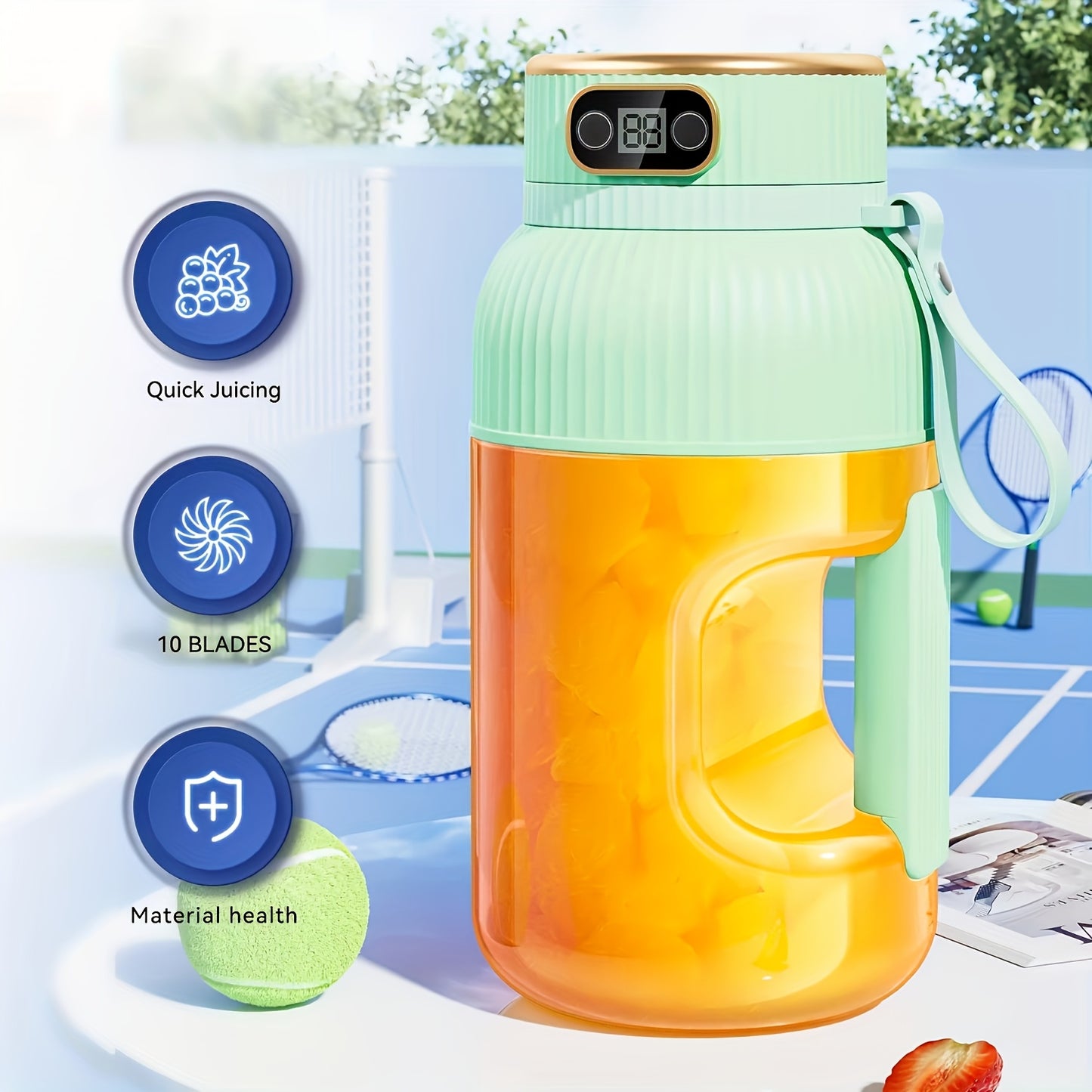 JUICENOVA – Upgraded Portable Juicer Blender for Fresh Drinks