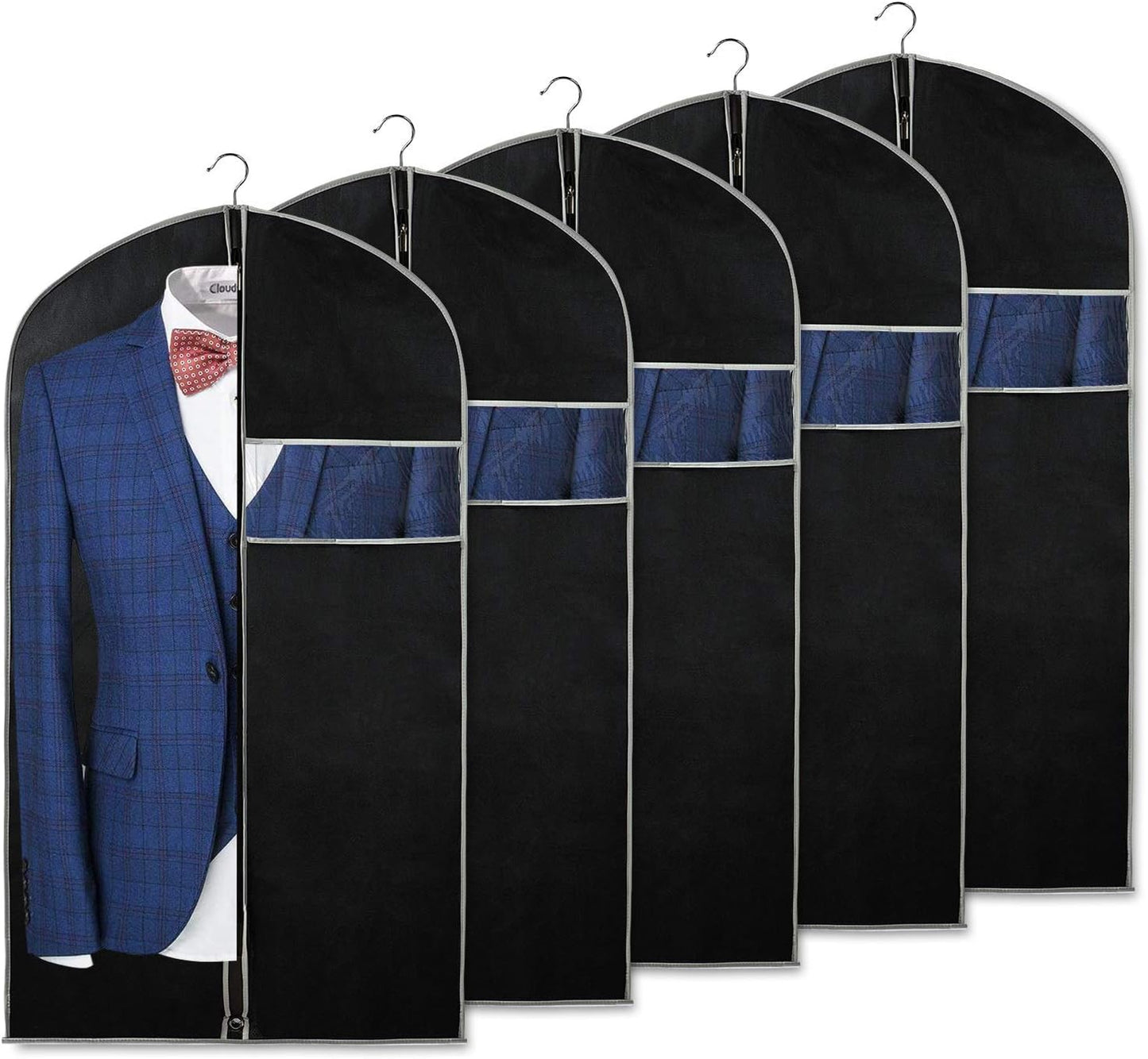 COVERNEST – 10-Pack Garment Storage Covers with Window