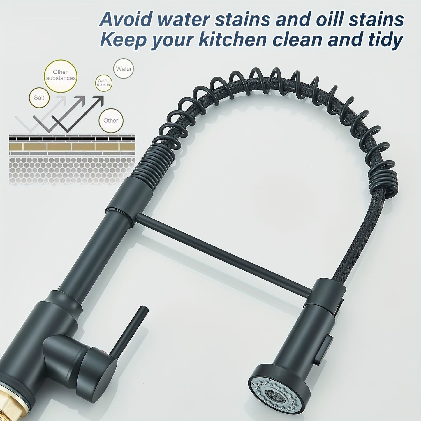 NOIRFLEX – Pull Down Kitchen Mixer for Contemporary Sink Spaces