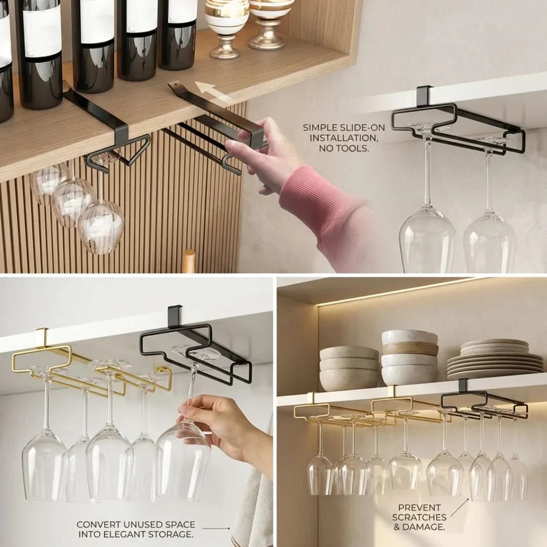 CUPLOFT – Shelf Glass Storage Holder for Instant Kitchen Space