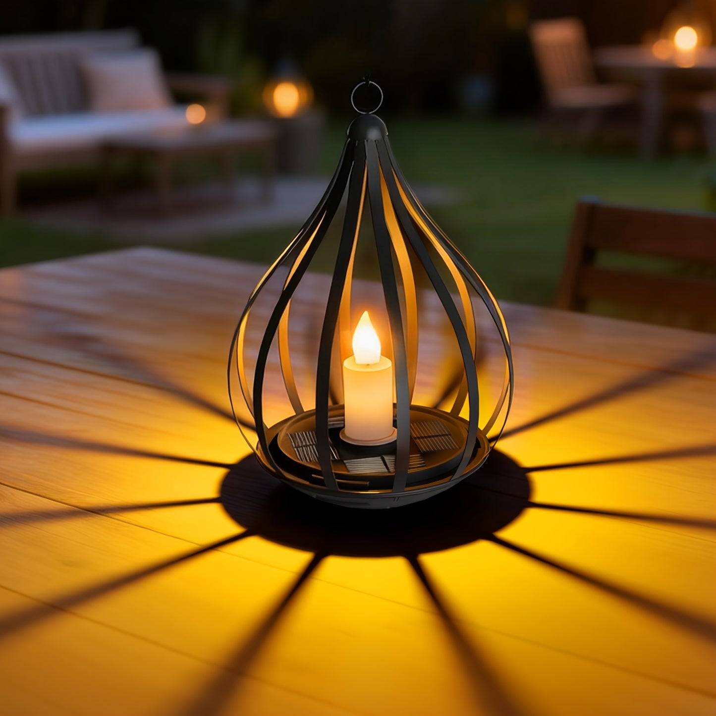 TEARDROPLUX – Hanging Solar Candle Lantern