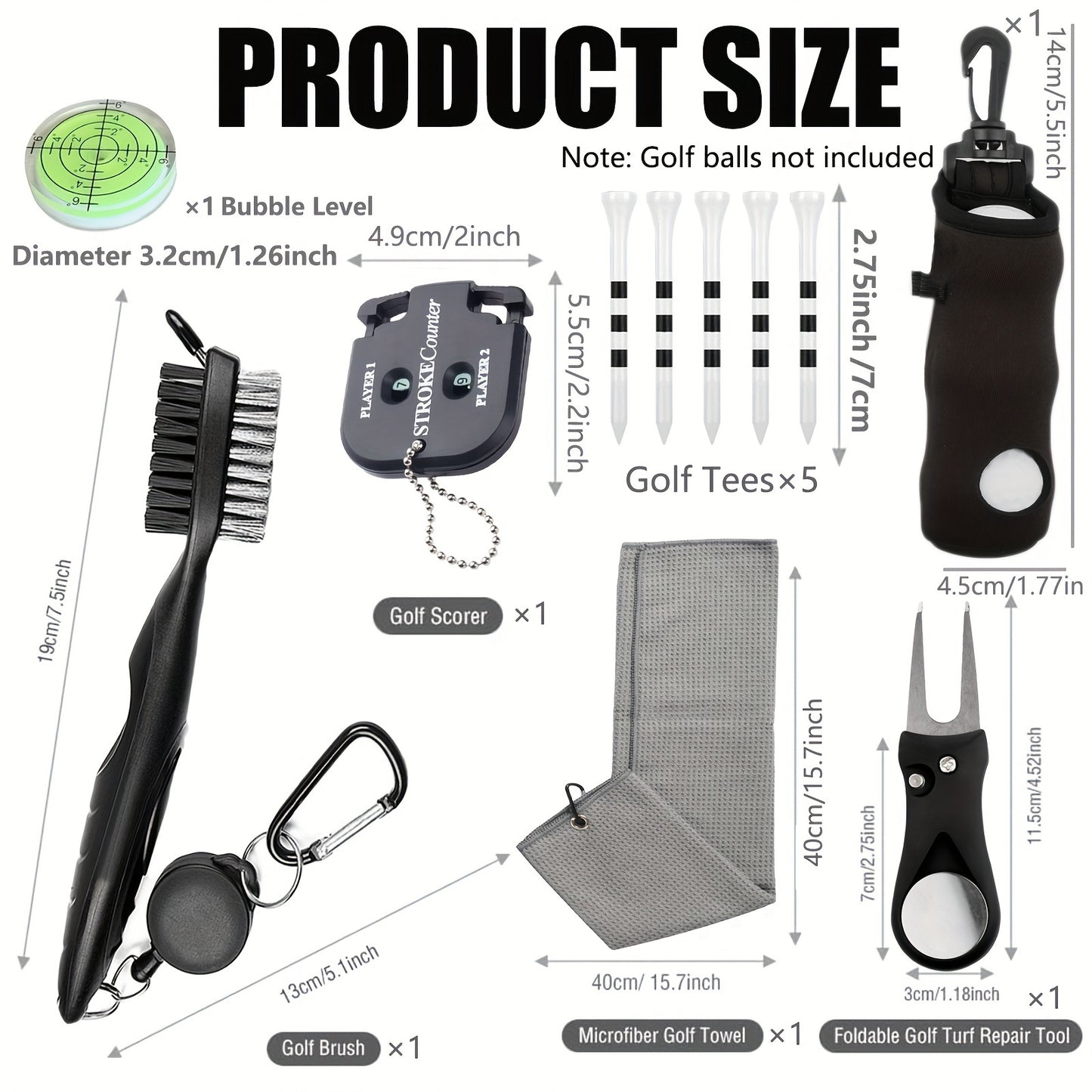 FairwayNest - Golf Cleaning Accessories Kit