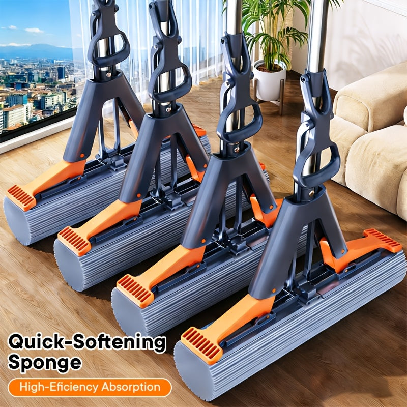 FLOWMOP - High-absorbency sponge squeeze mop for fast and effortless floor cleaning