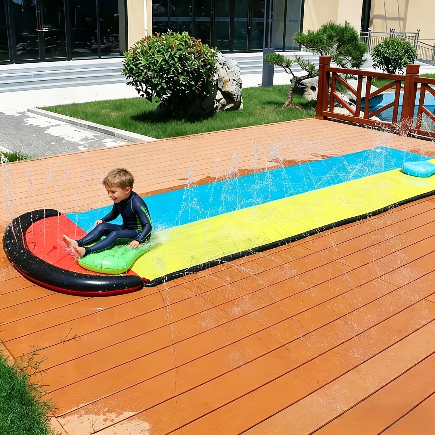 HYDROSLIDE – Inflatable Surfing Lawn Slide for Cooling Summer Play