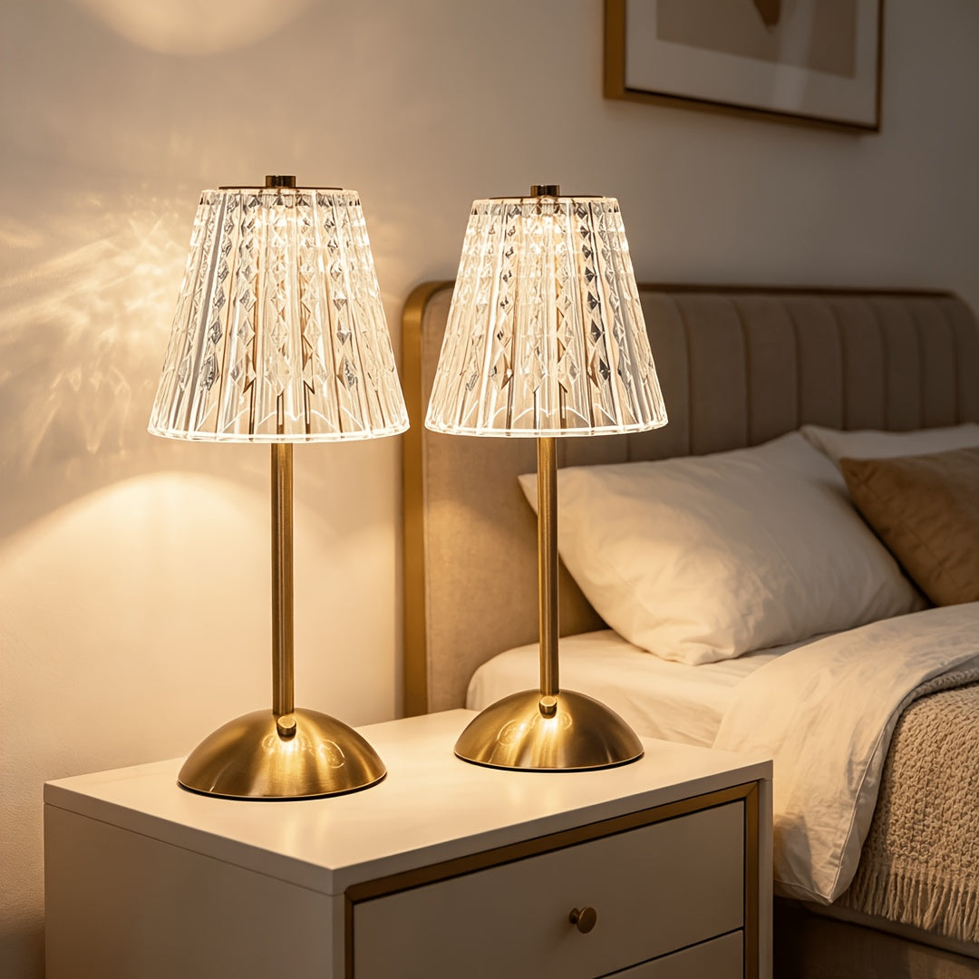 GOLDLUME – Rechargeable Golden Table Lamp for Elegant Ambient Lighting