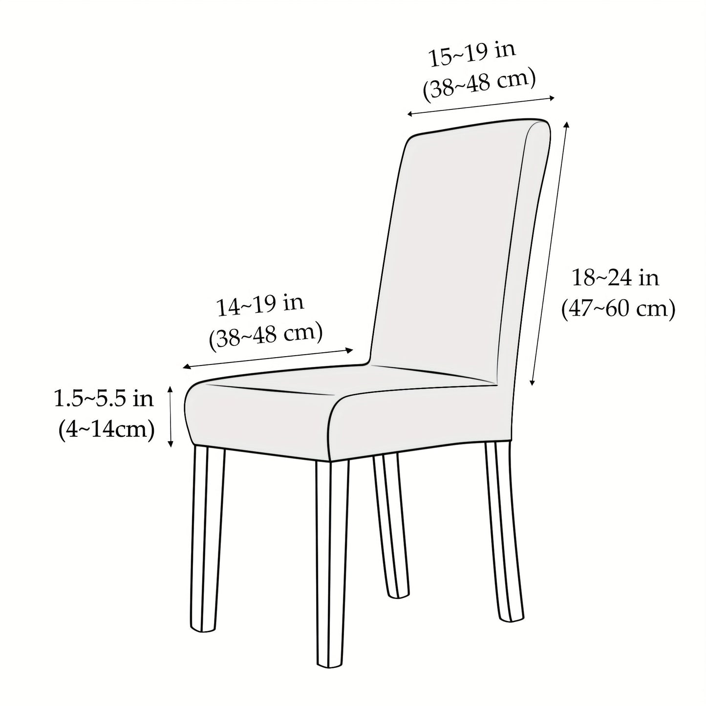 FROSTFIT - Modern stretch polar fleece chair covers for soft, protective seating upgrade