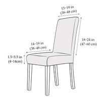 FROSTFIT - Modern stretch polar fleece chair covers for soft, protective seating upgrade
