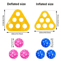 POOLPLAY – Inflatable Triangle Throw Game for Interactive Water Fun